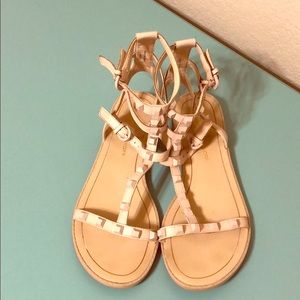 Rebecca Minkoff Taupe Flat Sandals